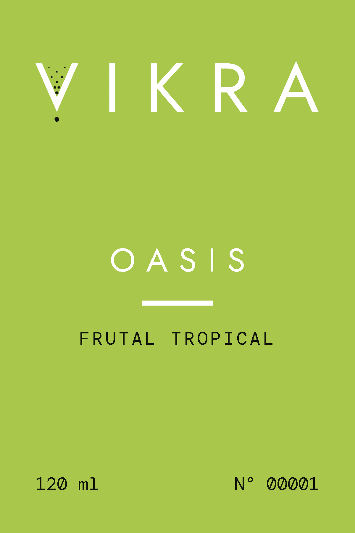 Etiqueta del frasco Oasis